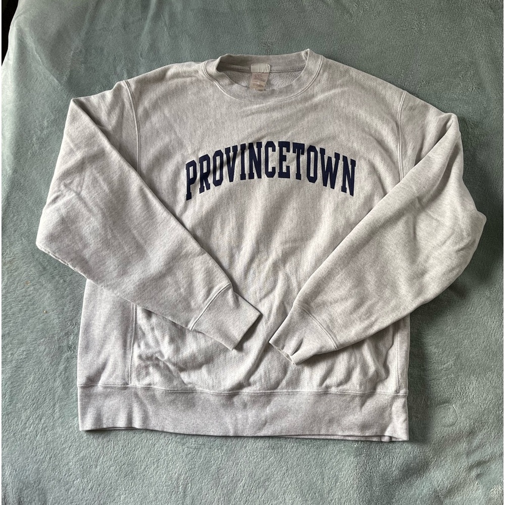 Provincetown Champion gray sweatshirt. Size L.  Excellent used condition. #ptown